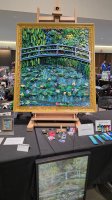 Bridge over Pond of Water Lilies (Lego Replica) by Megan Groves