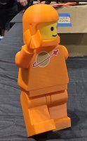 3d Printed Orange Spaceman by 