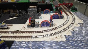 WisLUG Train Layout by Andrew Beckett WisLUG members