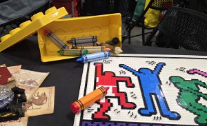 Haring Coloring Sheet by Tamara Kramer