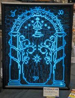 Tolkien's Doors of Durin Created with LEGO Modulex by Karyn Murphy