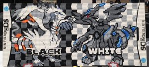 Pokémon Black and White Combined Box Art Mosaic by SerperiorBricks