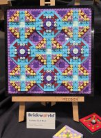 Parcheesi Quilt Block by Donna Cartia