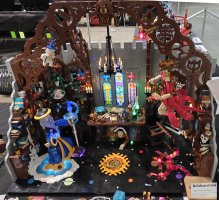Fight of Frost and Flame by David Duperre Kooky Bricks
