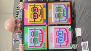 Warhol Inspired Self-Portrait of Brick Artist Sigfig by Wayne Fluharty